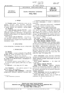 Sucha mieszanka tynkarska POLTEX BN-82/6734-04
