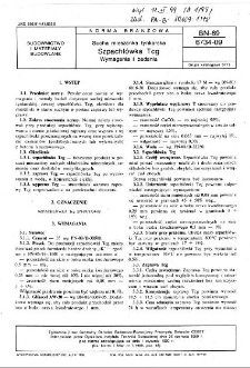 Sucha mieszanka tynkarska - Szpachlówka Tcg - Wymagania i badania BN-89/6734-09