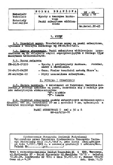 Wyroby z tworzywa korkowego - Paski suberytowe włókiennicze BN-69/6752-11