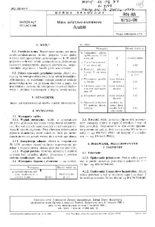 Masa asfaltowo-aluminiowa - Alubit BN-85/6753-06