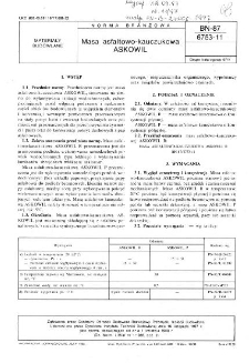 Masa asfaltowo-kauczukowa - Askowil BN-87/6753-11