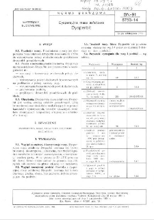 Dyspersyjna masa asfaltowa - Dysperbit BN-91/6753-14