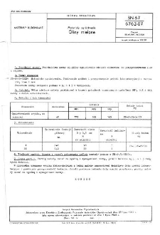 Materiały ogniotrwałe - Gliny mielone BN-67/6762-07