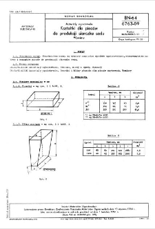 Materiały ogniotrwałe - Kształtki dla pieców do produkcji siarczku sodu - Wymiary BN-64/6763-09