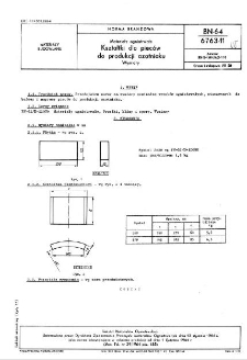 Materiały ogniotrwałe - Kształtki dla pieców do produkcji azotniaku - Wymiary BN-64/6763-11