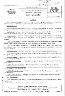 Kruszywo naturalne do nawierzchni drogowych i kolejowych - Żwir i pospółka BN-66/6774-01