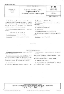 Opakowania jednostkowe szklane - Słoje typu POCH do odczynników chemicznych BN-84/6833-23