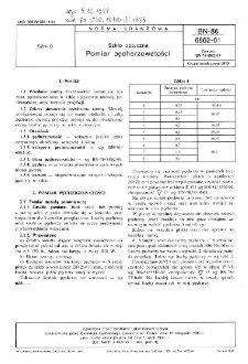 Szkło optyczne - Pomiar pęcherzowatości BN-86/6862-01