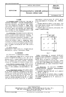 Drewnopochodne materiały płytowe - Oznaczanie stabilności kształtu BN-69/7102-04