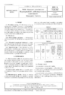 Meble skrzyniowe mieszkaniowe - Wytrzymałość, odkształcalność, stateczność - Wymagania i badania BN-73/7103-01