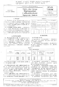 Fotele, sofy i kanapy - Wytrzymałość i odkształcalność - Wymagania i badania BN-75/7103-06