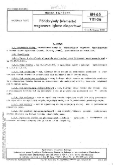 Półfabrykaty (elementy) wagonowe iglaste eksportowe BN-65/7111-06