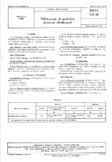 Półfabrykaty do produkcji deseczek ołówkowych BN-74/7111-21