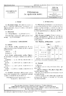 Półfabrykaty do opakowań mebli BN-74/7111-23