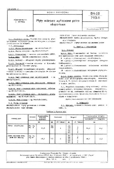 Płyty wiórowe wytłaczane pełne eksportowe BN-68/7113-11