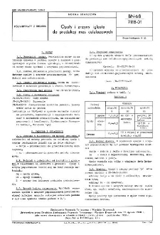 Opoły i zrzyny iglaste do produkcji mas celulozowych BN-68/7118-01