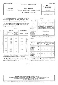 Płyty pilśniowe - Płyty porowate eksportowe - Wymagania techniczne BN-74/7122-11 Arkusz 13