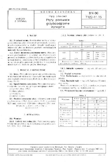 Płyty pilśniowe - Płyty porowate grzyboodporne - Wymagania BN-80/7122-11.15