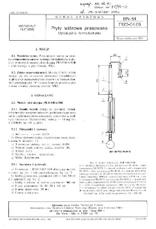 Płyty wiórowe prasowane - Oznaczanie formaldehydu BN-84/7123-04.06