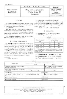 Płyty wiórowe prasowane - Płyty typu M - Wymagania BN-87/7123-04/11