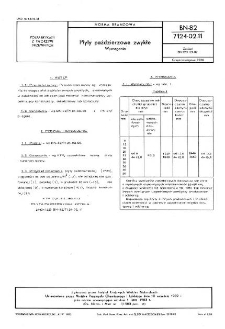 Płyty paździerzowe zwykłe - Wymagania BN-82/7124-02.11