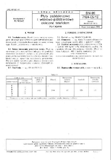 Płyty paździerzowe i wiórowo-paździerzowe oklejone tetefolem - Wymagania BN-89/7124-05/13