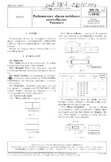 Podstawowe złącza meblowe nierozłączne - Wymagania BN-76/7140-02