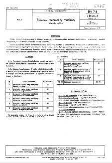 Rysunek techniczny meblowy - Zasady ogólne BN-74/7140-03 Arkusz 00