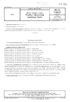 Rysunek techniczny meblowy - Przykład dokumentacji rysunkowej biurka BN-76/7140-03 Arkusz 07