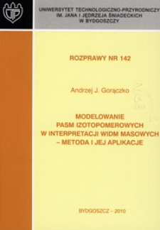 Modelowanie pasm izotopomerowych w interpretacji widm masowych - metoda i jej aplikacje