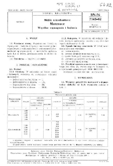 Meble mieszkaniowe - Materace - Wspólne wymagania i badania BN-76/7143-02