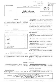 Meble sklepowe - Podział, nazwy i określenia BN-79/7146-11
