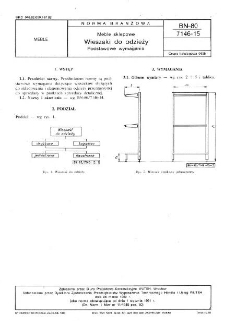 Meble sklepowe - Wieszaki do odzieży - Podstawowe wymagania BN-80/7146-15