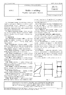 Meble z wikliny - Wspólne wymagania i badania BN-75/7148-01