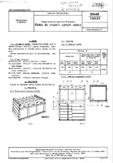 Opakowania transportowe drewniane - Klatka do eksportu żywych zajęcy BN-68/7161-39