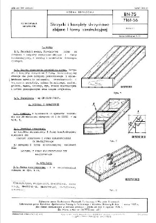 Skrzynki i komplety skrzynkowe zbijane I formy konstrukcyjnej BN-75/7161-56
