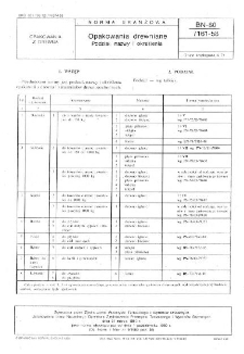 Opakowania drewniane - Podział, nazwy i określenia BN-80/7161-58