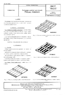 Opakowania produktów papierniczych - Pokrywy drewniane BN-77/7162-01
