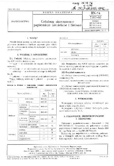 Celulozy siarczynowe papiernicze niebielone i bielone BN-74/7312-02