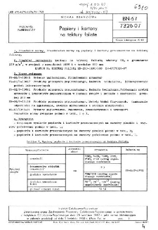 Papiery i kartony na tektury faliste BN-67/7326-07