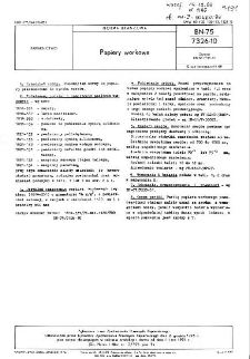 Papiery workowe BN-75/7326-10