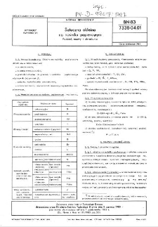 Sztuczna okleina na nośniku papierowym - Podział, nazwy i określenia BN-83/7338-04.01