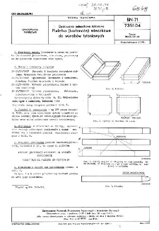 Opakowania jednostkowe tekturowe - Pudełka (kartonaże) wieczkowe do wyrobów tytoniowych BN-71/7351-04