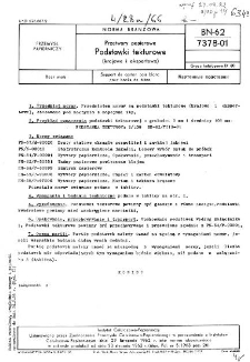 Przetwory papierowe - Podstawki tekturowe (krajowe i eksportowe) BN-62/7378-01