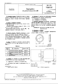 Segregatory do przechowywania akt BN-70/7385-03