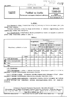 Podkład na biurko - Podstawowe wymagania i badania techniczne BN-65/7385-05