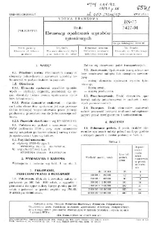 Druki - Elementy opakowań wyrobów tytoniowych BN-75/7427-01