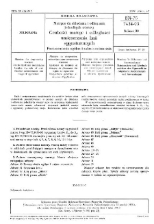 Matryce do składania i odlewania jednolitych wierszy - Grubość matryc i odległości umieszczania linii sygnaturowych - Postanowienia ogólne i zakres stosowania BN-75/7434-03 Arkusz 00