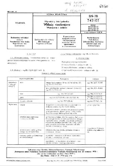 Półprodukty introligatorskie - Wkłady nieokrojone - Wymagania i badania BN-78/7451-07