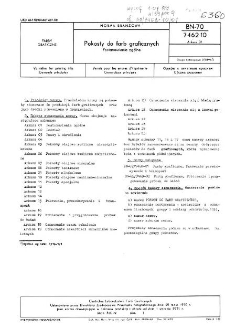 Pokosty do farb graficznych - Postanowienia ogólne BN-70/7462-10 Arkusz 01